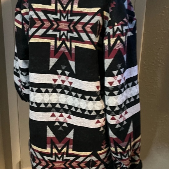 Western fleece hoodie unisex by Nativo nwt in black - Picture 6 of 12